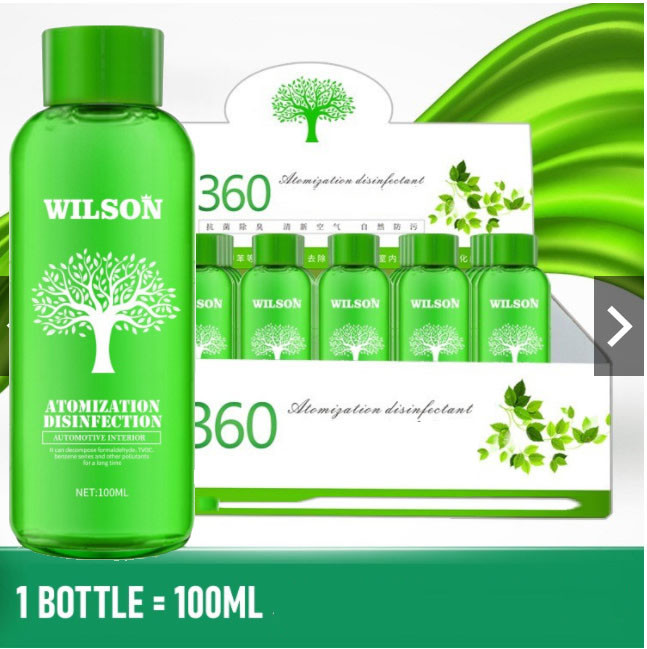 Wilson 360 Atomization Disinfection Liquid 100ml Automotive Interior Solution for Fogging Machine