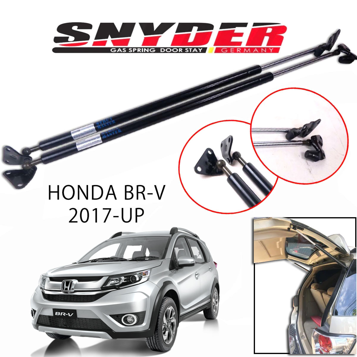 SGS-517 (Right) HONDA BRV 2017-2022 Gas Spring Door Stay Damper Struts Trunk Open - Snyder