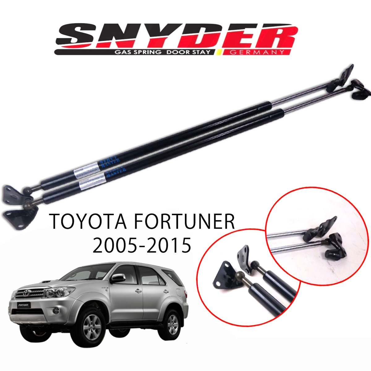 SGS-208 - Left - Toyota Fortuner 2005-2011 Gas Spring Door Stay Damper Struts Trunk Open - Snyder