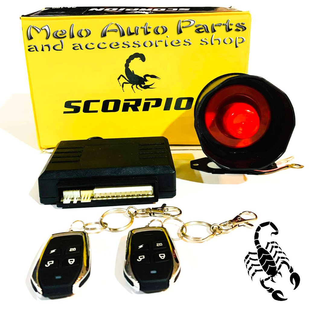 Scorpion Car Alarm System Auto Remote Locking with Remote Control Door Lock Vehicle Keyless Entry