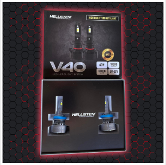 H4 HELLSTEN V40 Led Headlight System Car Bulb LED Head Lights 40w 6000k 18000L 9V-30V