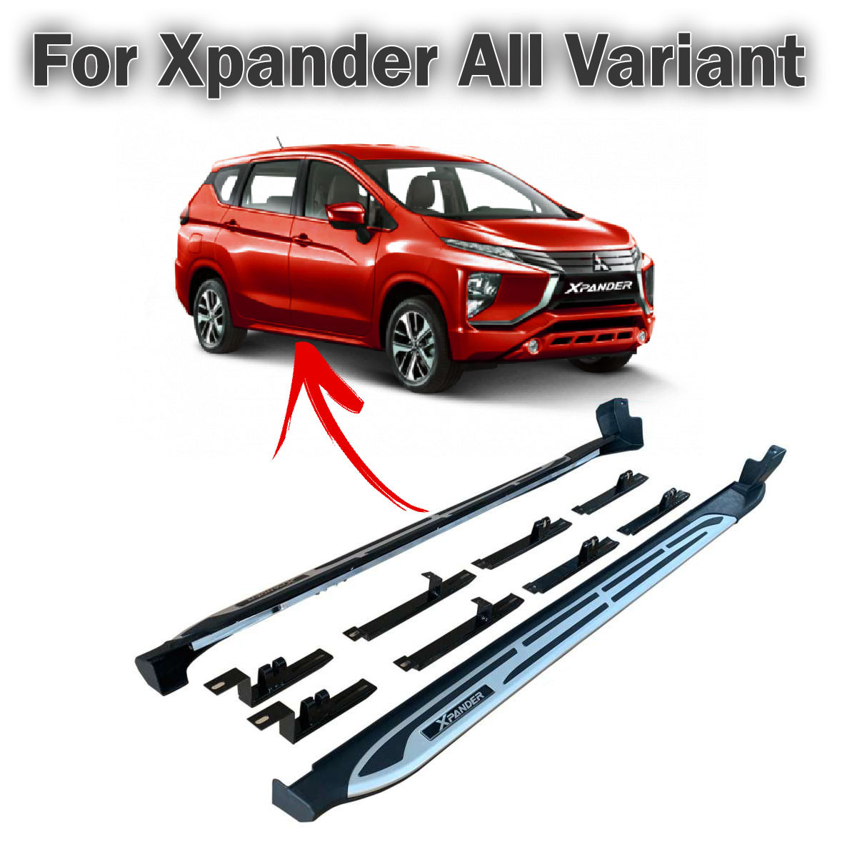 XHQP-AT023 Mitsubishi XPANDER 2018-2022 RUNNING BOARD Stepboard OEM Side Step Board