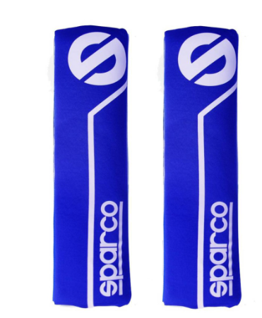 Car Sparco Shoulder Seat Belt Pad Set of 2Pcs (Blue)