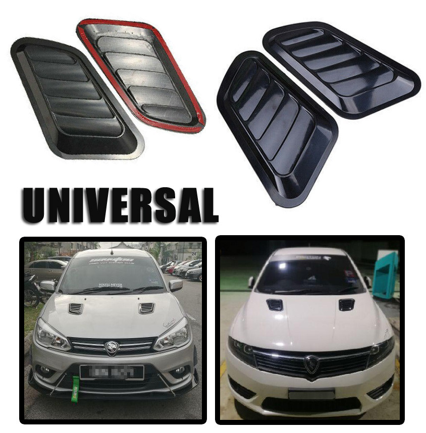 TM-368 Car Decorative Air Flow Intake Scoop Turbo Bonnet Vent Cover Hood Fender