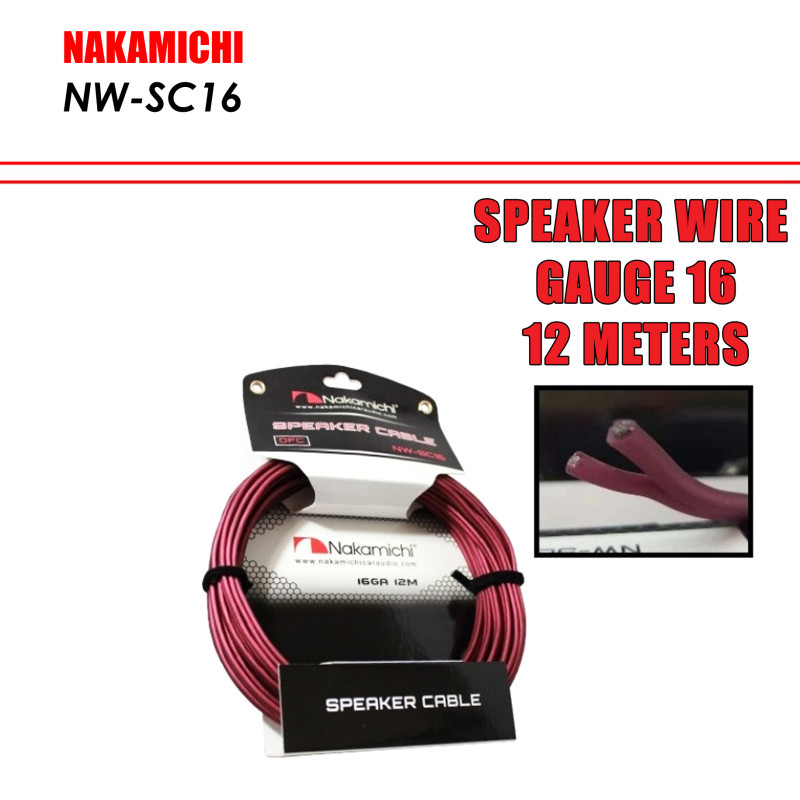 Nakamichi Speaker Cable NW-SC16 OFC 16GA 12meters