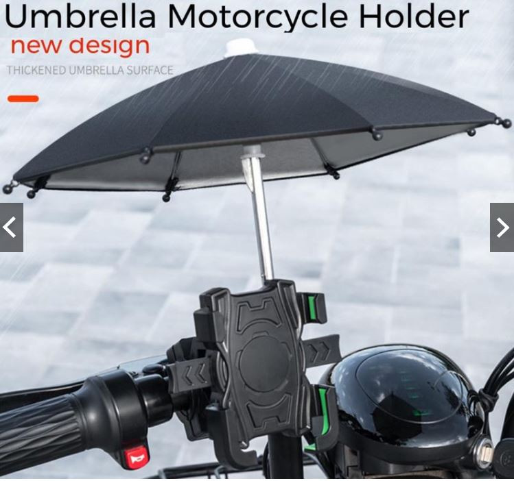Motorcycle Bicycle Mini Small Phone Holder Umbrella Waterproof  Sun Rain Protector Thicken