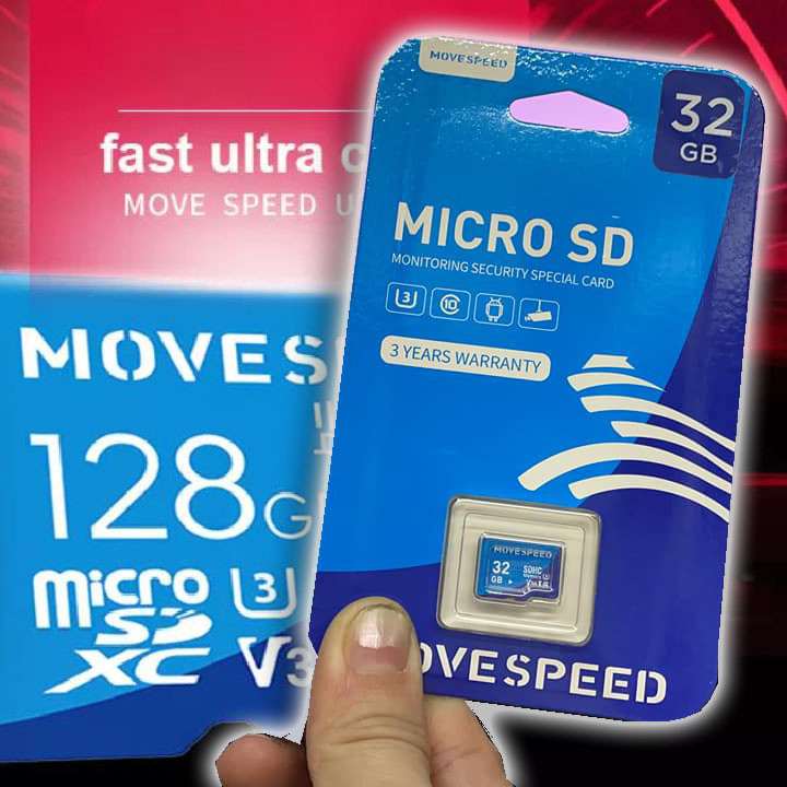 Move Speed Micro SD Card 32GB 4k High Speed Durable Driving Recorder Surveillance 100MBS