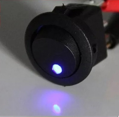 1PC 12V 20A Round Rocker Switch ON/Off LED Light Car Motorcycle Dot Toggle Switch 19mm