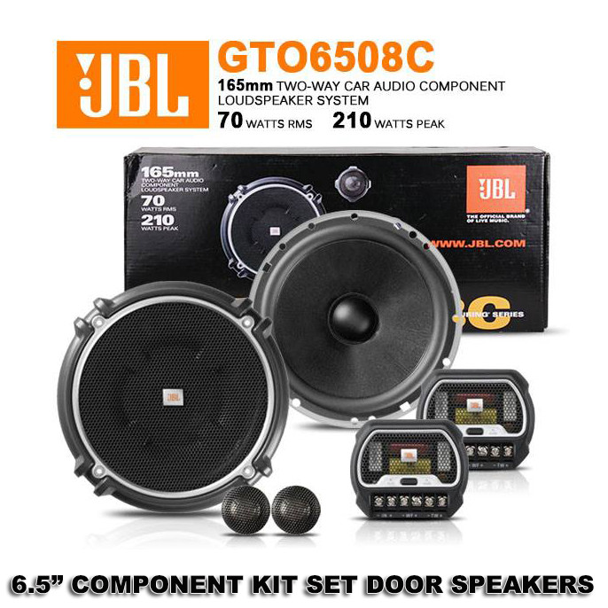 JBL GTO6508C Two-Way Automotive Component Speaker System 6.5" with Tweeters