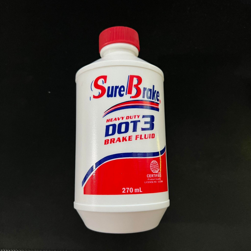 270ml Car and Motorcycle Sure Brake Fluid DOT3 Heavy Duty Dot-3 Break Fuild