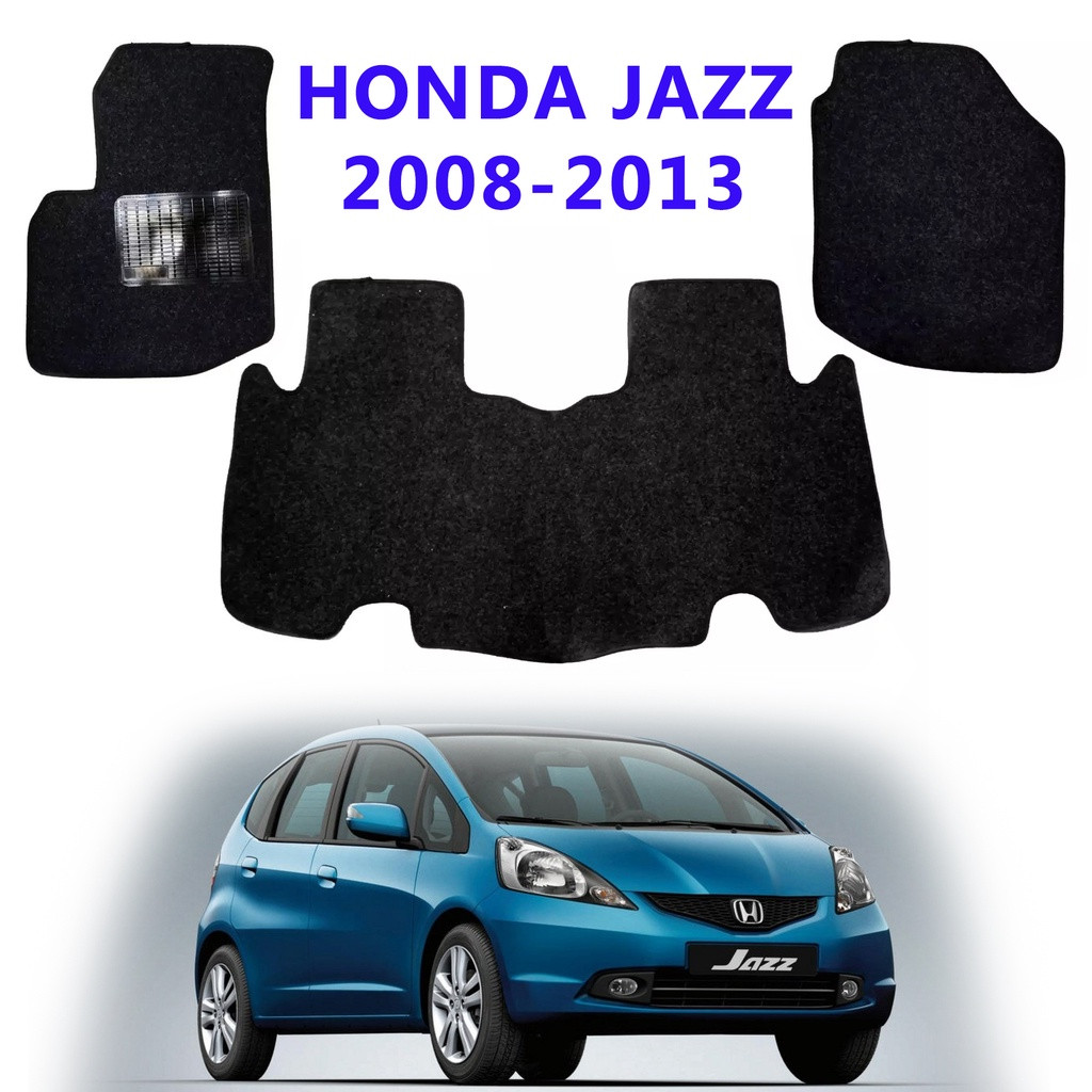 Honda JAZZ FIT 2008-2013 Floor Matting Set Carpet Type with Spike Car Mat OEM