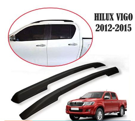 XHQP-RR003 12-15 TOYOTA HILUX VIGO ROOF RAIL BLACK WITH DOUBLE ADHESIVE TAPE