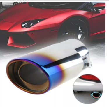 Universal Chrome Car Exhaust Pipe Tail Muffler Tips Straight