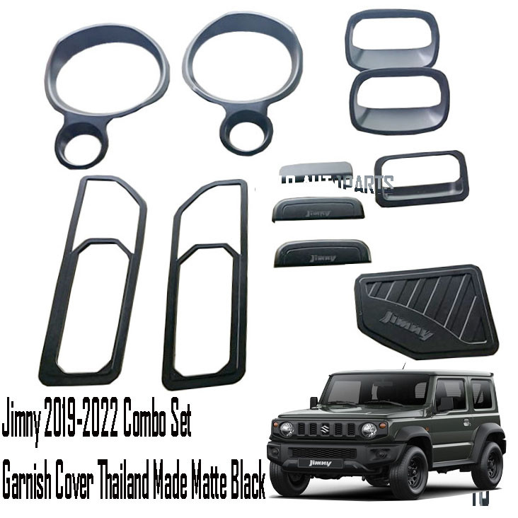 SUZUKI JIMNY 2019-2022 Garnish Combo Set Cover Matte Black