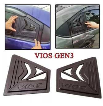 Toyota Vios Gen3 2013-2018 Side Vent Cover Window Matte Black