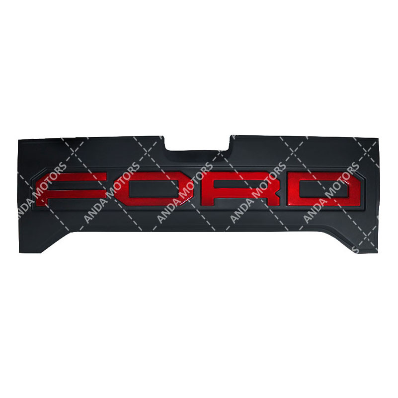 XHQP-TS059R Ford Ranger Trunk Lid clad cover Ford Logo RED Tailgate cladding