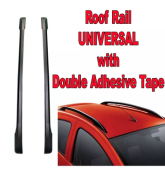 XHQP-RR006 130cm Universal Roof Rail True Vision Car Black Roof Rail with Double Adhesive Tape for All Cars