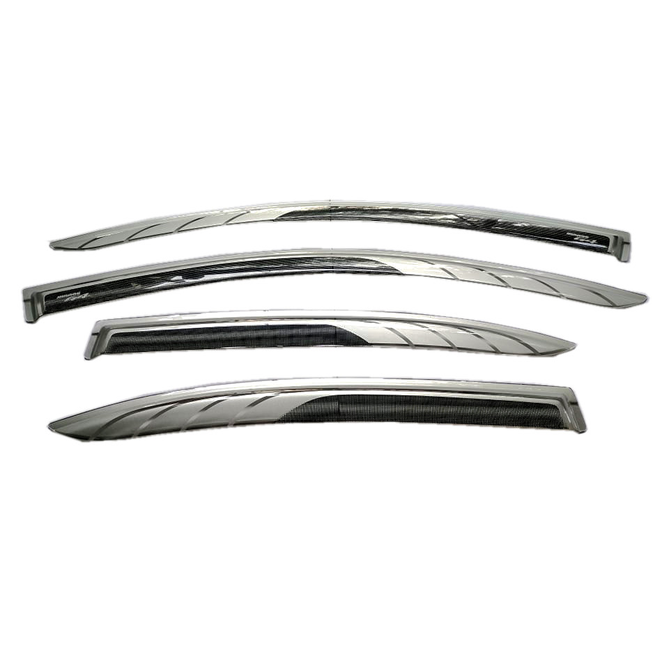 MITSUBISHI MIRAGE G4 2012-2020 RAIN SUN VISOR 2 TONE WITH BLACK NET AND SILVER