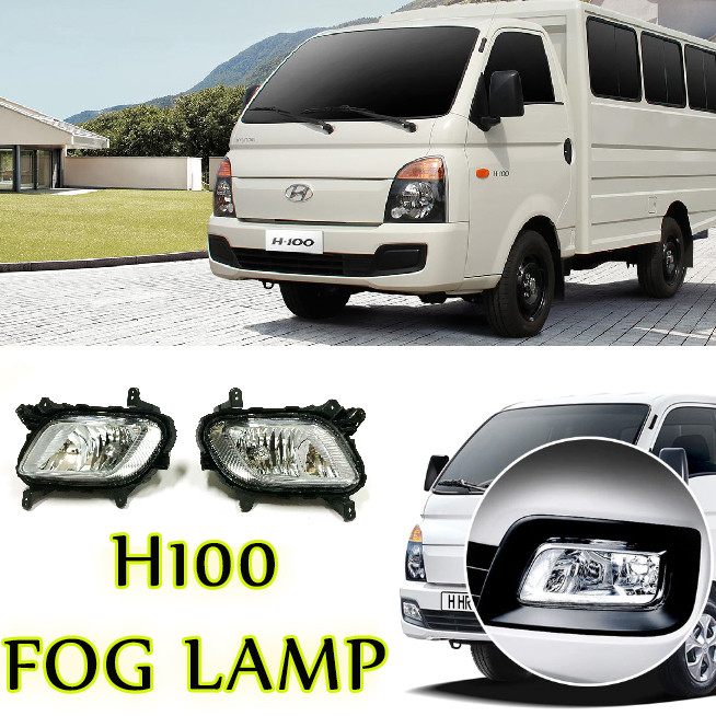 2pcs H-100 OEM Fog Lamp Assembly with H11 Bulb Halogen for 2015-2022 Hyundai H100 Fog Light