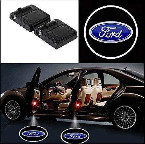 #67 FORD 2Pcs Car Door Sensor Light welcome Wireless illuminating ground Floor open doors