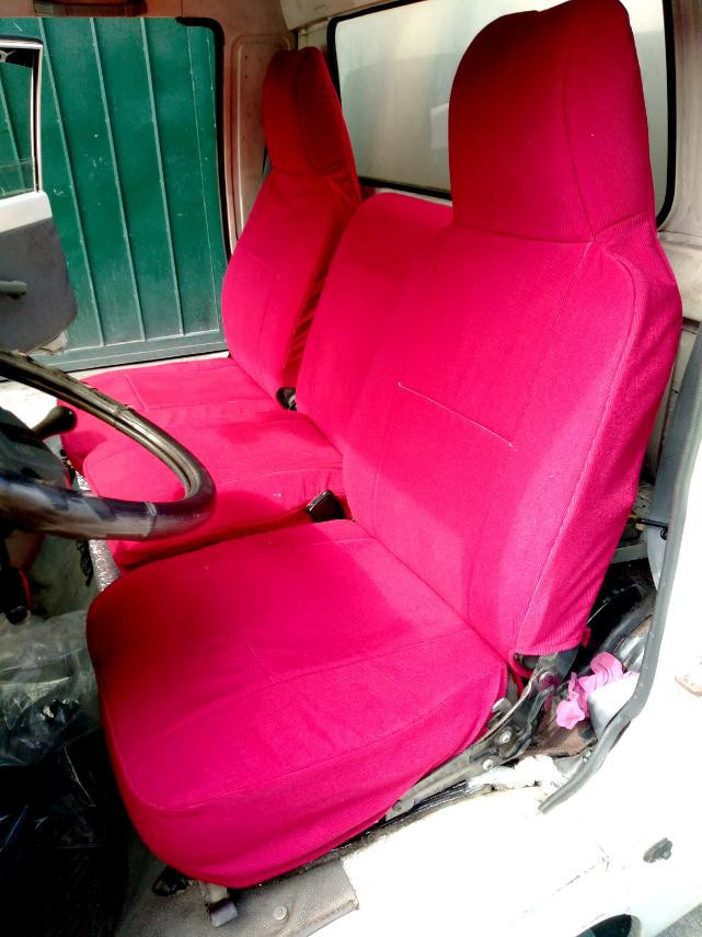 RED Hyundai H100 Car Seat Cover Plain Design Corduroy Ative WCS