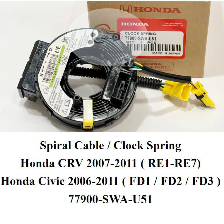 Spiral Cable / Clock Spring Train wire For Honda CRV 2007-2010 / Civic FD 2006-2011 77900-SWA-U51