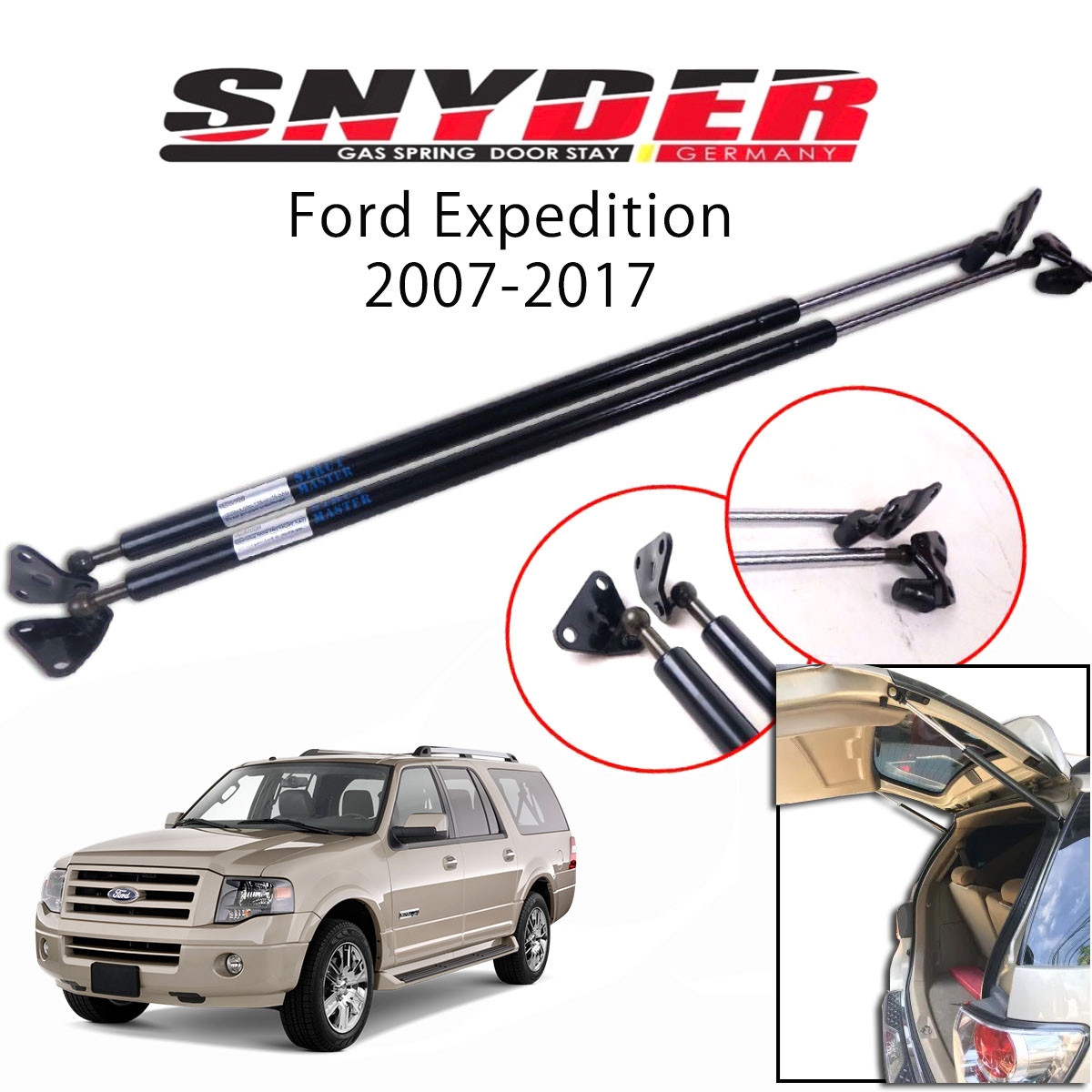 SGS-1214 (Right) Ford Expedition 2007-2017 Gas Spring Door Stay Damper Struts Trunk Open - Snyder