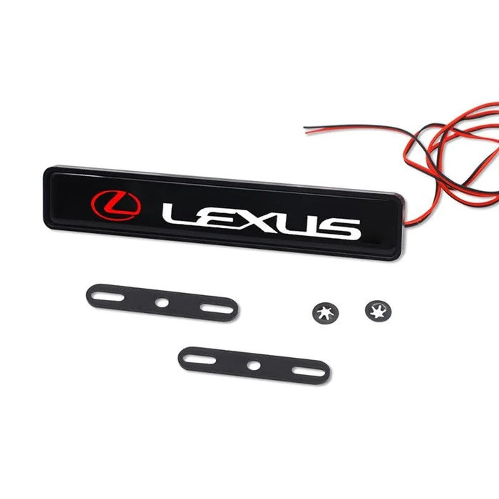 1Pc LEXUS Car Front Grille Luminous Emblem Badge LED Decoration Lights Car Logo