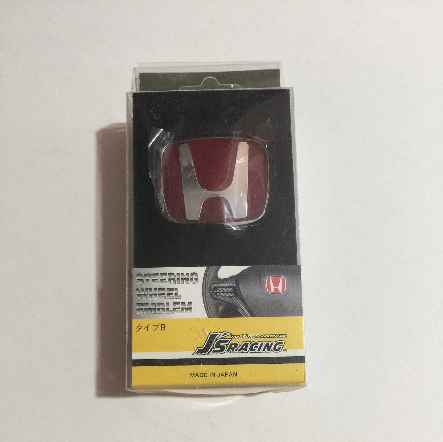 H HONDA Blue Steering Wheel Emblem Fits Honda Cars