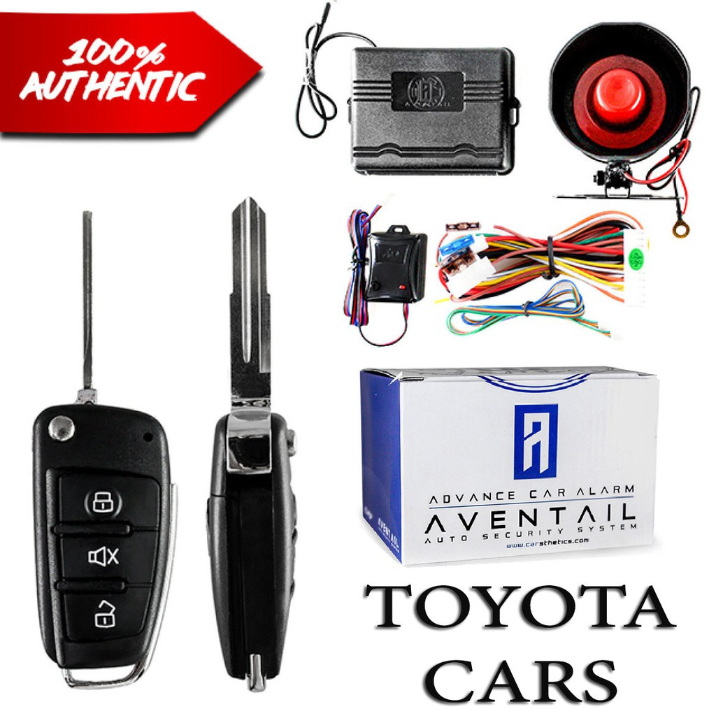 TOYOTA CARS Aventail Flip Key Edition Car Alarm System Suitable for your Car