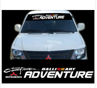Mitsubishi Adventure Windshield Decal Sticker Sunshade Sticker Decal Sticker Car Sunshade Universal