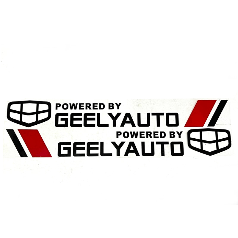 GELLY AUTO 2pcs Car logo Universal Styling Door Side Sticker Long Letters Body Decal 80CM X 10CM