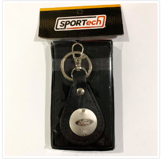 Sportech Keychain - Leatherette for Cars and Motorcycles Leather Key Chain FORD