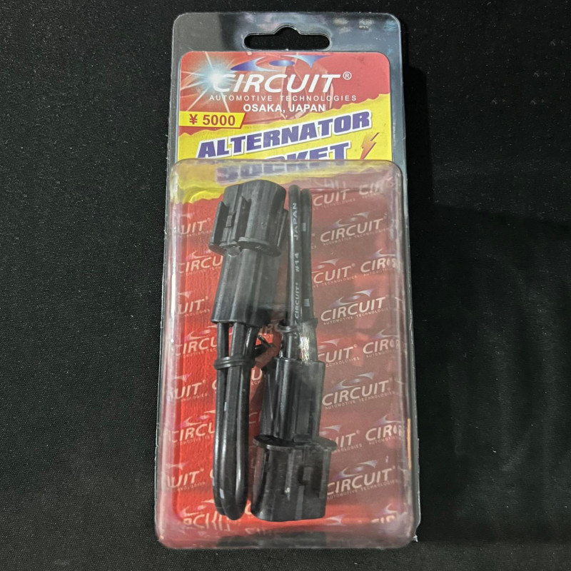 CAS-120 Circuit Alternator Nissan Fuso Male Socket Wire 14Gauge 2PCS