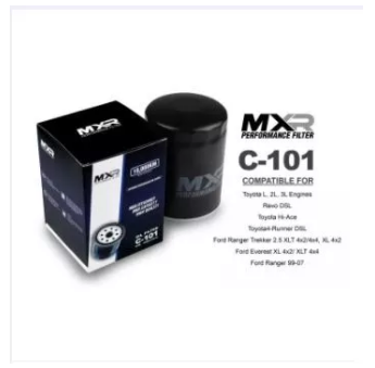 MXR OIL FILTER C-101 FOR Toyota L, 2L, 3L Engines Revo DSL Toyota Hi-Ace Toyota4-Runner DSL Ford Ranger Trekker 2.5 XLT 4x2/4x4, XL 4x2 Ford Everest XL 4x2/ XLT 4x4 Ford Ranger 99-07