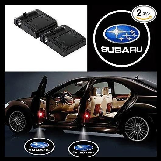 #58 SUBARU 2Pcs Car Door Sensor Light welcome Wireless illuminating ground Floor open doors