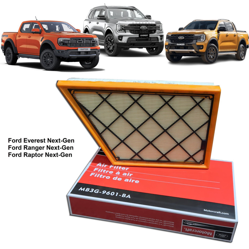 MB3G-9601-BA Motorcraft Air Filter Ford Ranger T9 Next Gen 2022-2024 / Ford Everest 2022-2024 (Next-Gen)