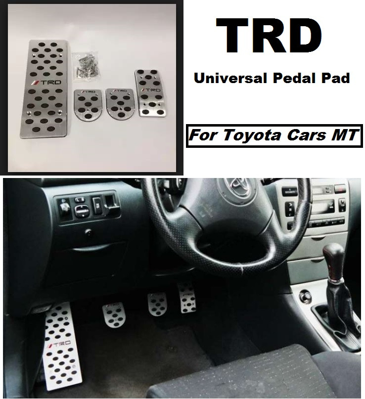 TRD Pedal Pad Universal for Toyota Car MT with Footrest