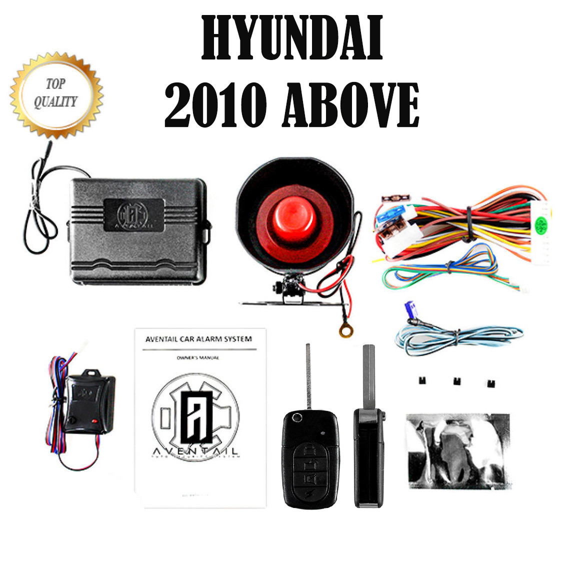 HYUNDAI CARS 2010 ABOVE Aventail Flip Key Edition Car Alarm System Suitable for your Car