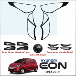 Hyundai Eon 2012-2019 Garnish Combo Set Cover (Matte Black)