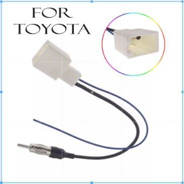 TOYOTA Car Radio Antenna Adapter Female Connector Wire Cable Installation FM/AM Adpter Wiring