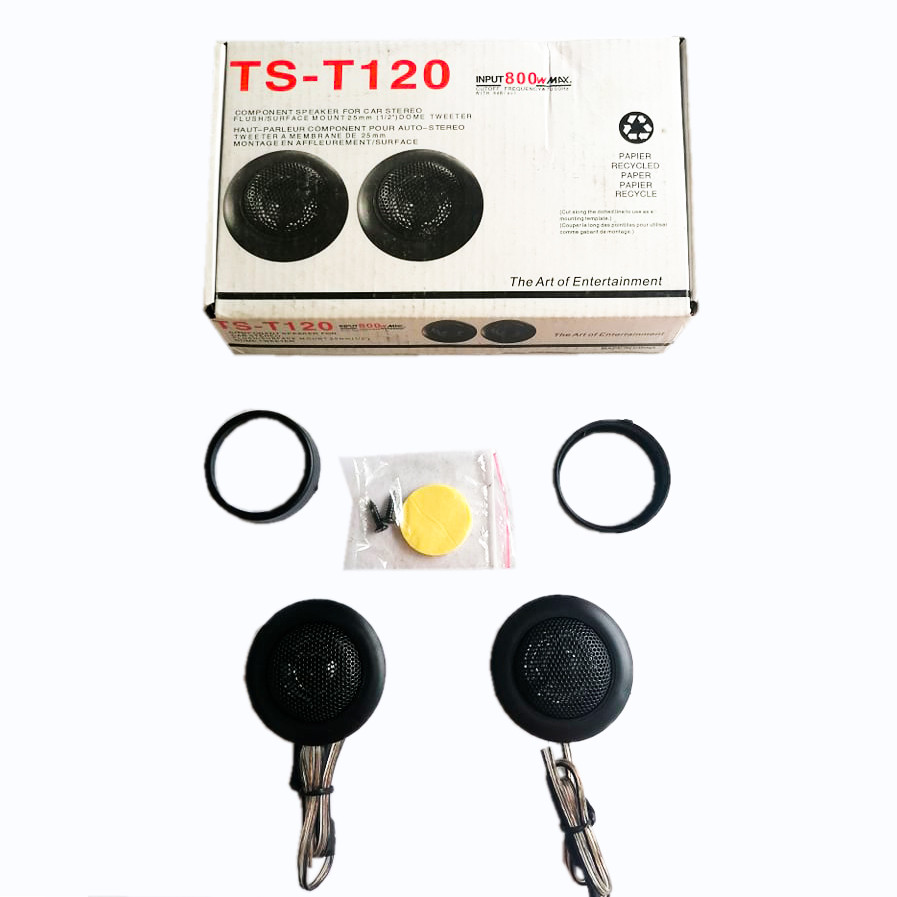 Tweeter Pioneer TS-T120 13mm 200W Audio Car Speaker Universal 4ohms input 800w max