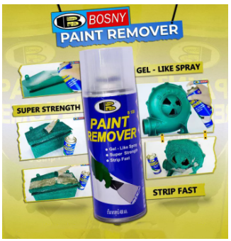 B128 Bosny Spray Paint Remover Gel Type 400cc Universal Application