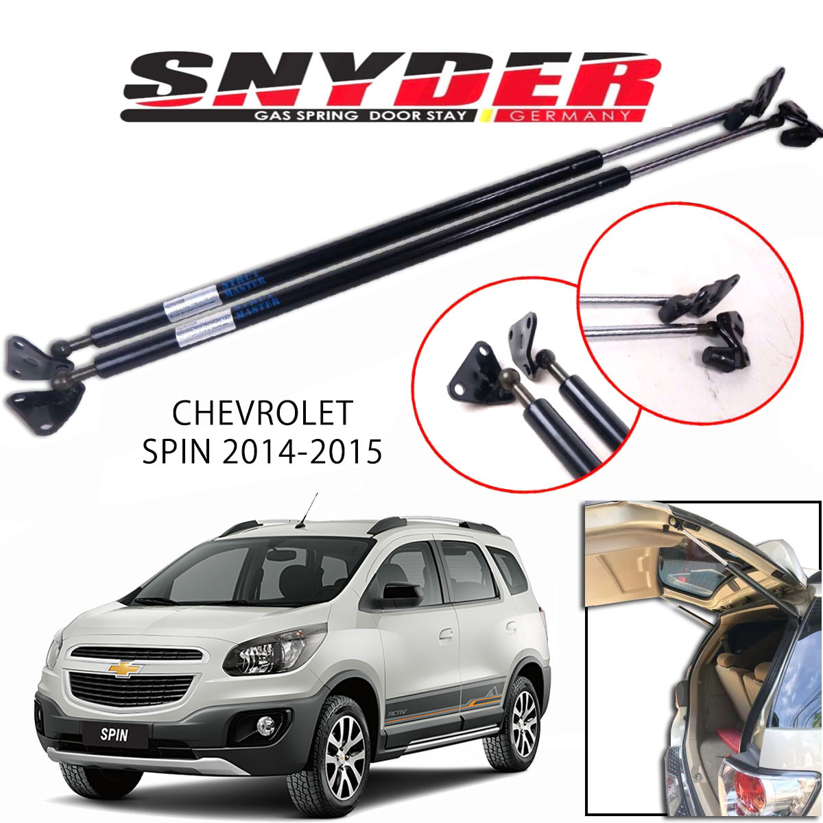 1Pc SGS-1410 CHEVROLET SPIN 2014-2015 Gas Spring Door Stay Damper Struts Trunk Open - Snyder