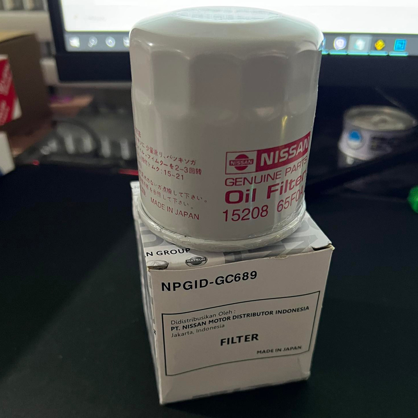 Nissan OEM Oil Filter 15208-65F0A For Nissan Sentra Almera Juke Sylphy N16