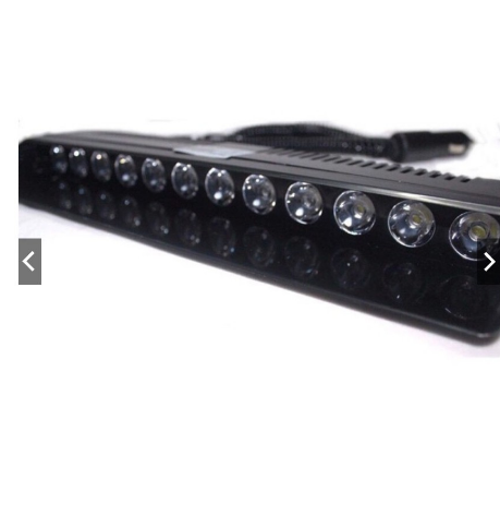 Dashboard Blinker Yellow High bright car 12LED suction cup type strobe light 12v