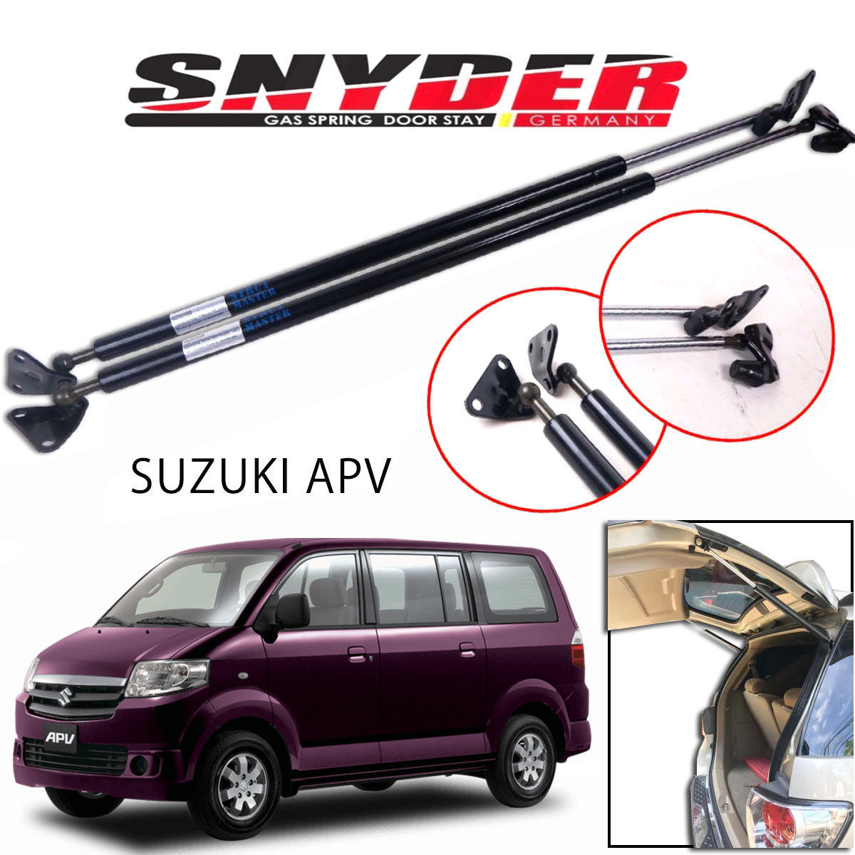 SGS-705 (Left) SUZUKI APV Gas Spring Door Stay Damper Struts Trunk Open - Snyder