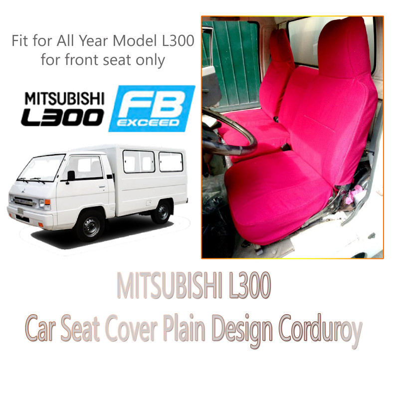 RED Mitsubishi L300 Old and New Model Car Seat Cover Plain Design Corduroy Ative WCS