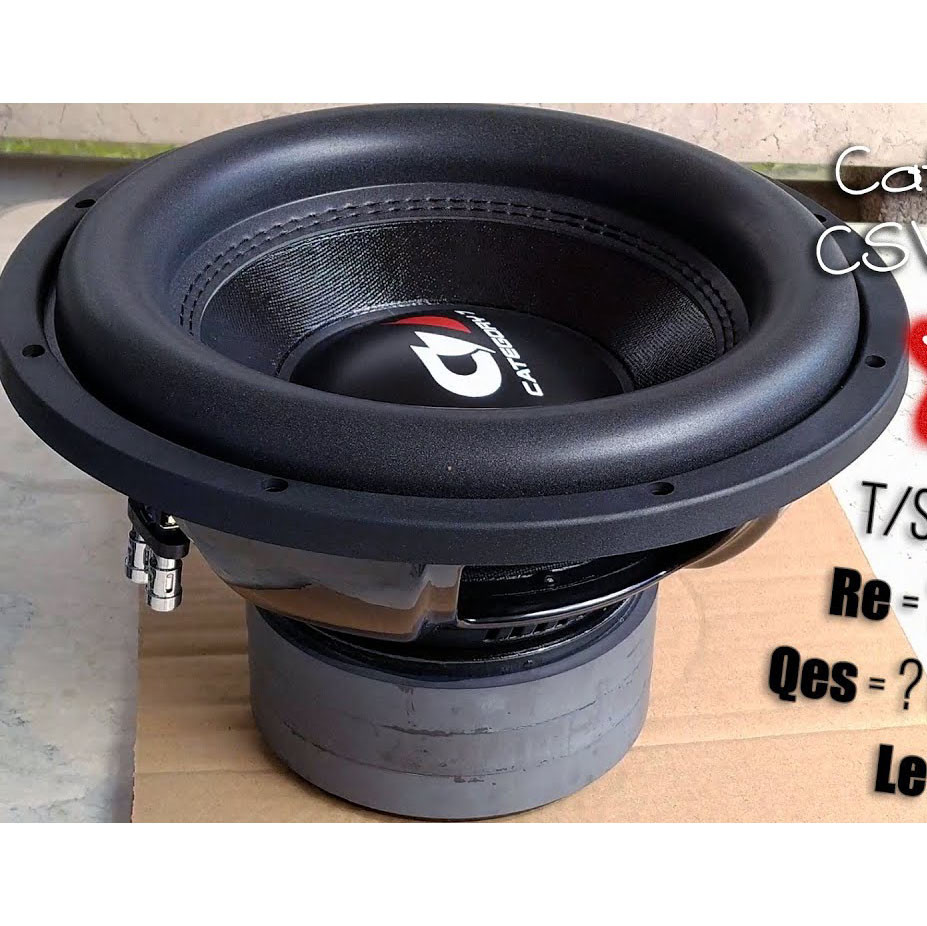 Category 7 CSW12-1K 12" Dual 2Ω Sub 1000w Subwoofer 2ohm T/S Parameters
