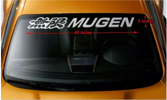Sticker for Honda cars Mugen Windshield 40x5 inches Japan Style